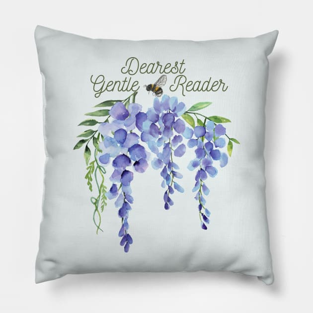 Dearest Gentle Reader Pillow by Kayllisti