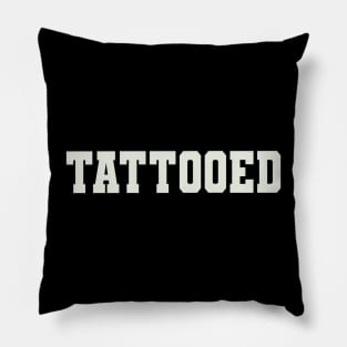 Tattooed Word Pillow