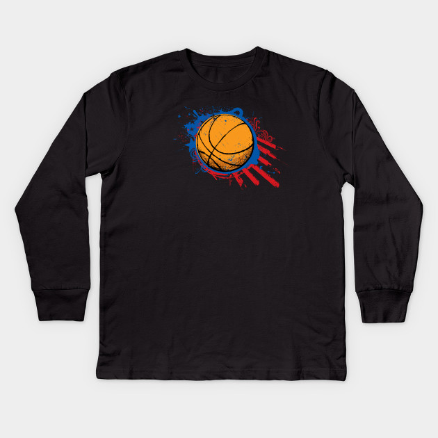 T Shirt Creative Basketball And American Flag Design Basketball