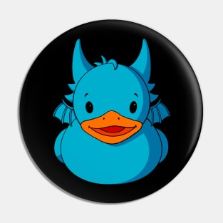 Blue Dragon Rubber Duck Pin