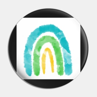 Green Yellow and Blue Rainbow Pin