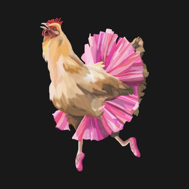 Ballerina Chicken by Art by Deborah Camp