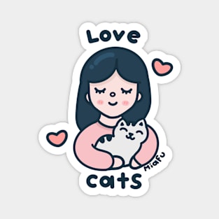 Kawaii Cat lover Magnet