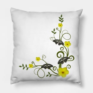 Yellow flowers in Kenya / Africa Pillow