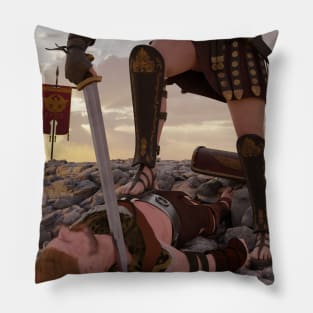 Roman Centurion against the barbarians Pillow