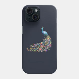 Peacock Watercolor Beauty Feather Phone Case