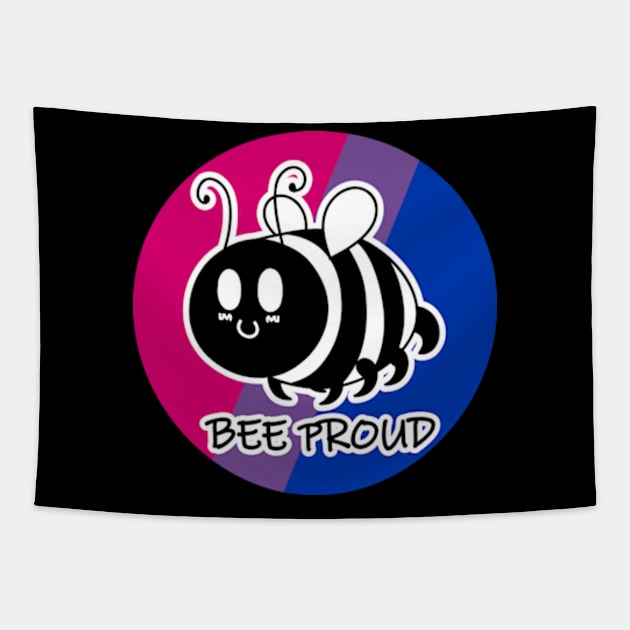 Bee Proud Bisexual/Biromantic Flag Tapestry by JadedOddity