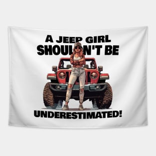 A jeep girl shouldn't be underestimated! Tapestry