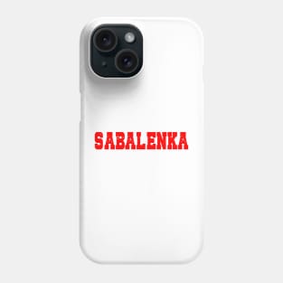 Sabalenka Phone Case