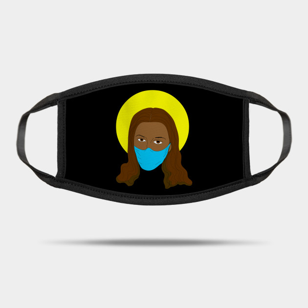 Jesus face mask from TeePublic