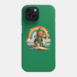 Leprechaun on the surf! #2 Phone Case