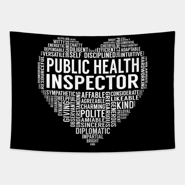 Public Health Inspector Heart Tapestry by LotusTee