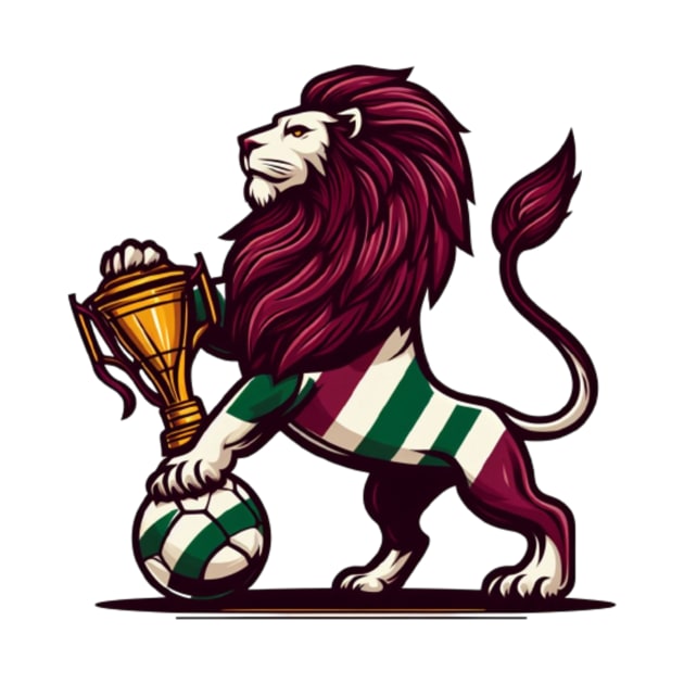 Fluminense Football Club lion campeón by The Lion King's Majestic Realm