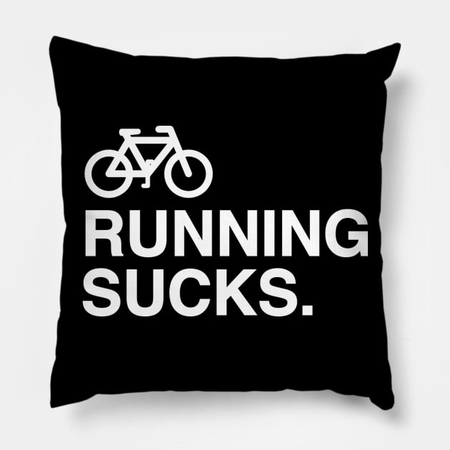 Running Sucks Pillow by bopercival