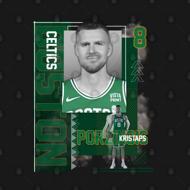 Boston Celtics Kristaps Porzingis 8 by today.i.am.sad