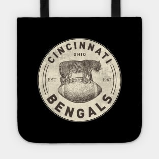 Vintage Cincinnati Bengals by Buck Tee Originals Tote