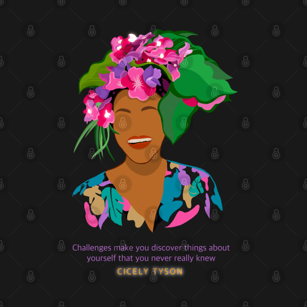 Discover Cicely Tyson with Floral Hat - Cicely Tyson - T-Shirt