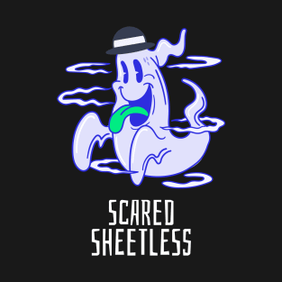 Halloween Ghost is Scared Sheetless T-Shirt