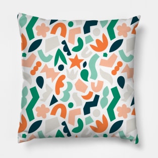 Cut and stick fun abstract pattern Pillow