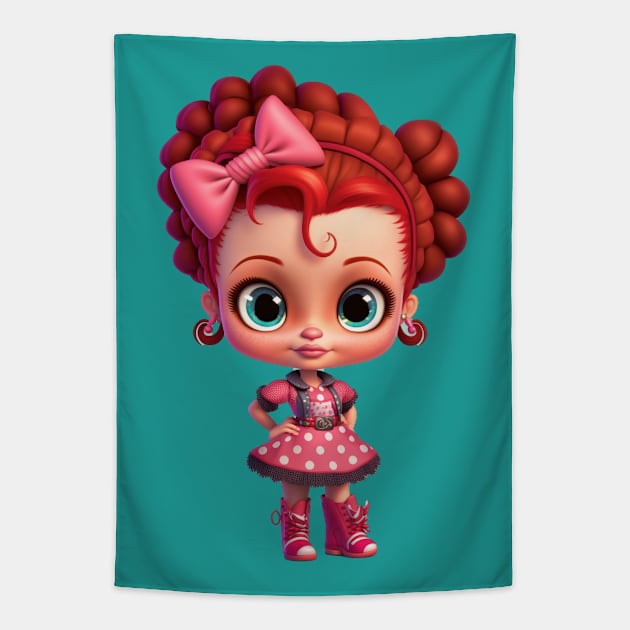 Pretty In Pink Tapestry by TooplesArt