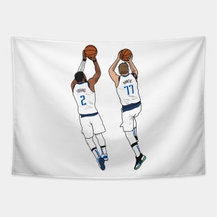 kyrie and luka doing jump Tapestry