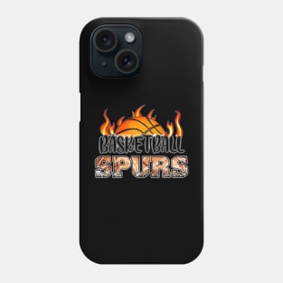 Classic Basketball Design Spurs Personalized Proud Name Phone Case