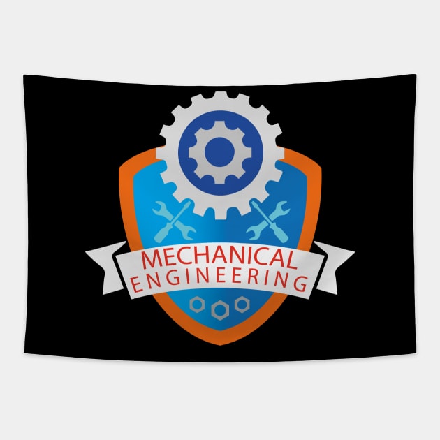 Best design mechanical engineering mechanic engineer logo Tapestry by PrisDesign99