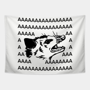 Opossum Screaming AAAAAAAAA funny Tapestry