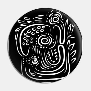 Abstract Tribal design Pin