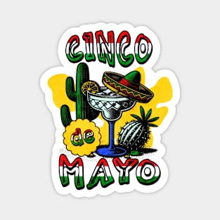 Cinco De Mayo Mexican Vintage Magnet