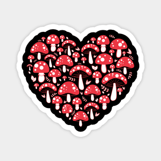 Mushroom heart Magnet