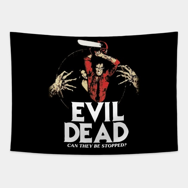 evil skull dead Tapestry by #Mahkotaemas