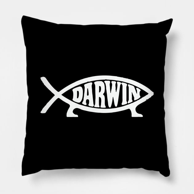 Darwin Fish Pillow by pralonhitam