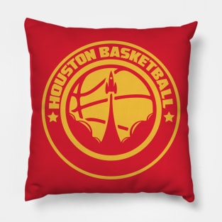 Houston basketball alternative vintage logo Pillow