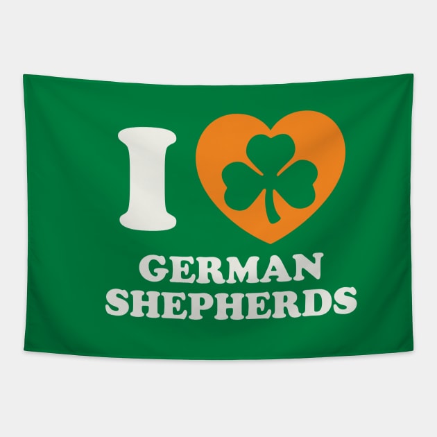 St Patricks Day German Shepard Irish Pride German Shepard Mom Tapestry by PodDesignShop