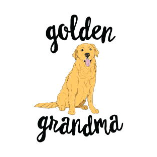 Golden Retriever Grandma Pawma Dog Grandparents Grand Maw T-Shirt