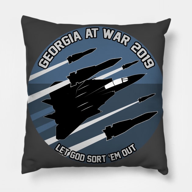 Hoggit Georgia At War 2019 Patch Pillow by Hoggit