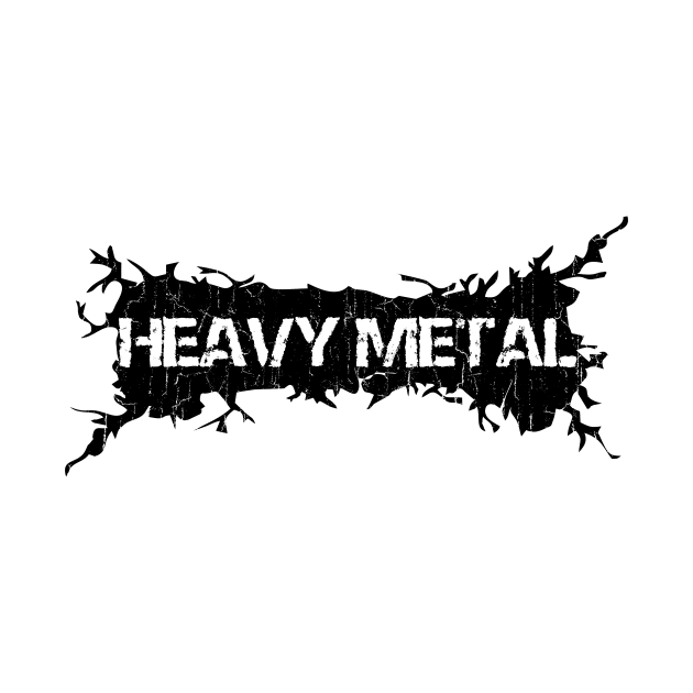 Black Distressed - Heavy Metal by PASAR.TEMPEL