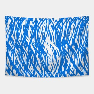 Blue Network Grunge Tapestry