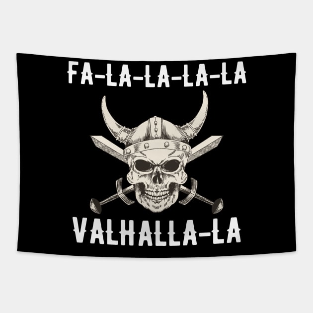 Fa-La-La-La Valhalla-La Viking Christmas Tapestry by theperfectpresents