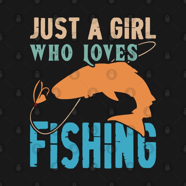 Just a girl who loves fishing Vintage by rhazi mode plagget