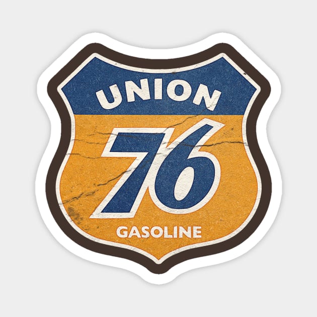 GASOLINE TEXTURE 76 UNION Magnet by susugantung99