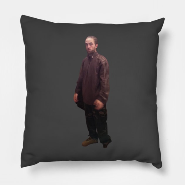 Robert Pattinson Patinson Brown Kitchen Sticker Pillow by PodByAsh