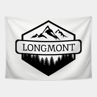 Longmont Colorado Mountains and Trees Tapestry