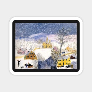 grandma moses - Catching the Thanksgiving Turkey Magnet