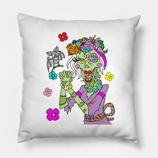 Zombie bride - Halloween Gift Pillow