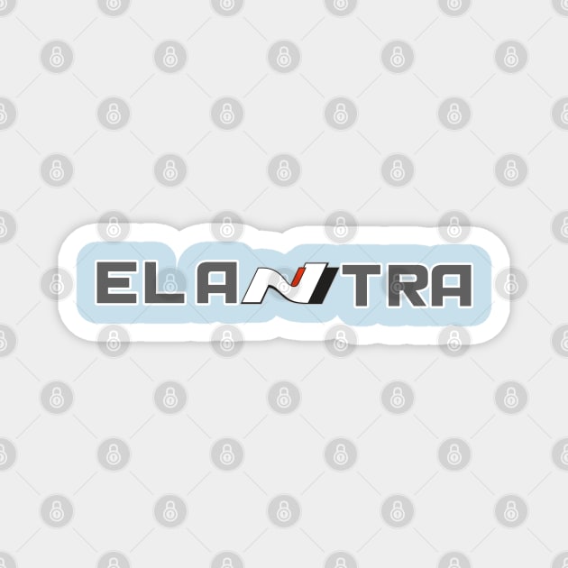 Elantra N (Bigger) Micron Grey Magnet by CarEnthusast