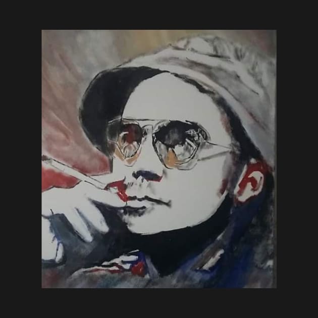 hunter s Thompson by Mike Nesloney Art