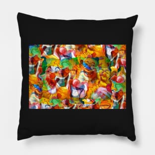 Clown chaos Pillow