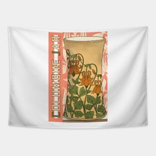 Columbine Jarra florido Tapestry